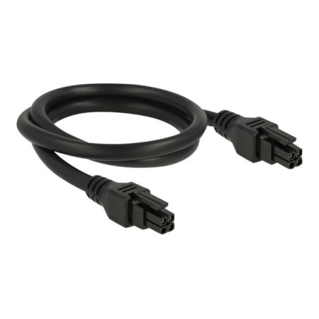 DeLOCK 4-Pin Micro-Fit Power Cable (Male) - 50cm Black - High-Quality, Durable Connection Solution!